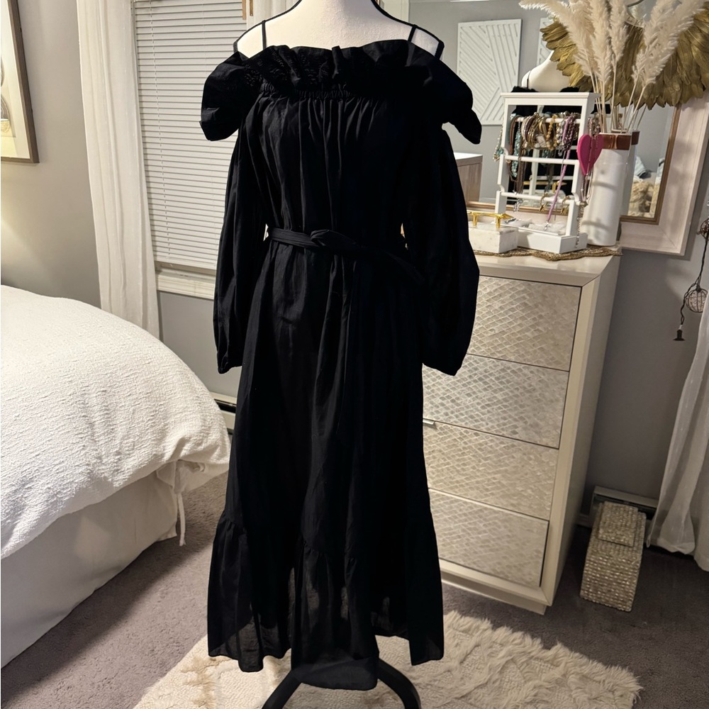 Elegant Black Off-Shoulder Dress